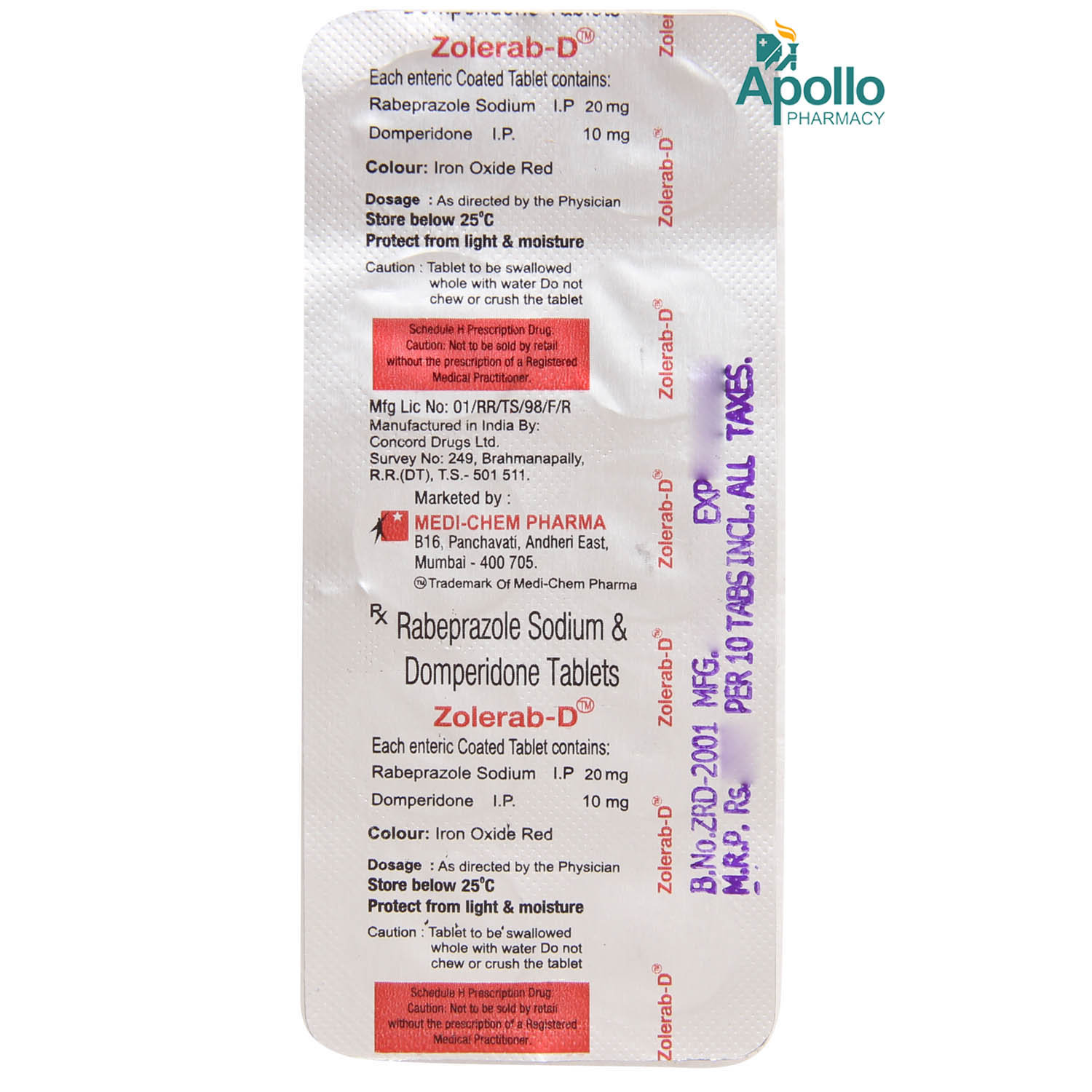 Zolerab D Tablet 10's, Pack of 10 TabletS Zolerab D Tablet 10's, Pack of 10 TabletS