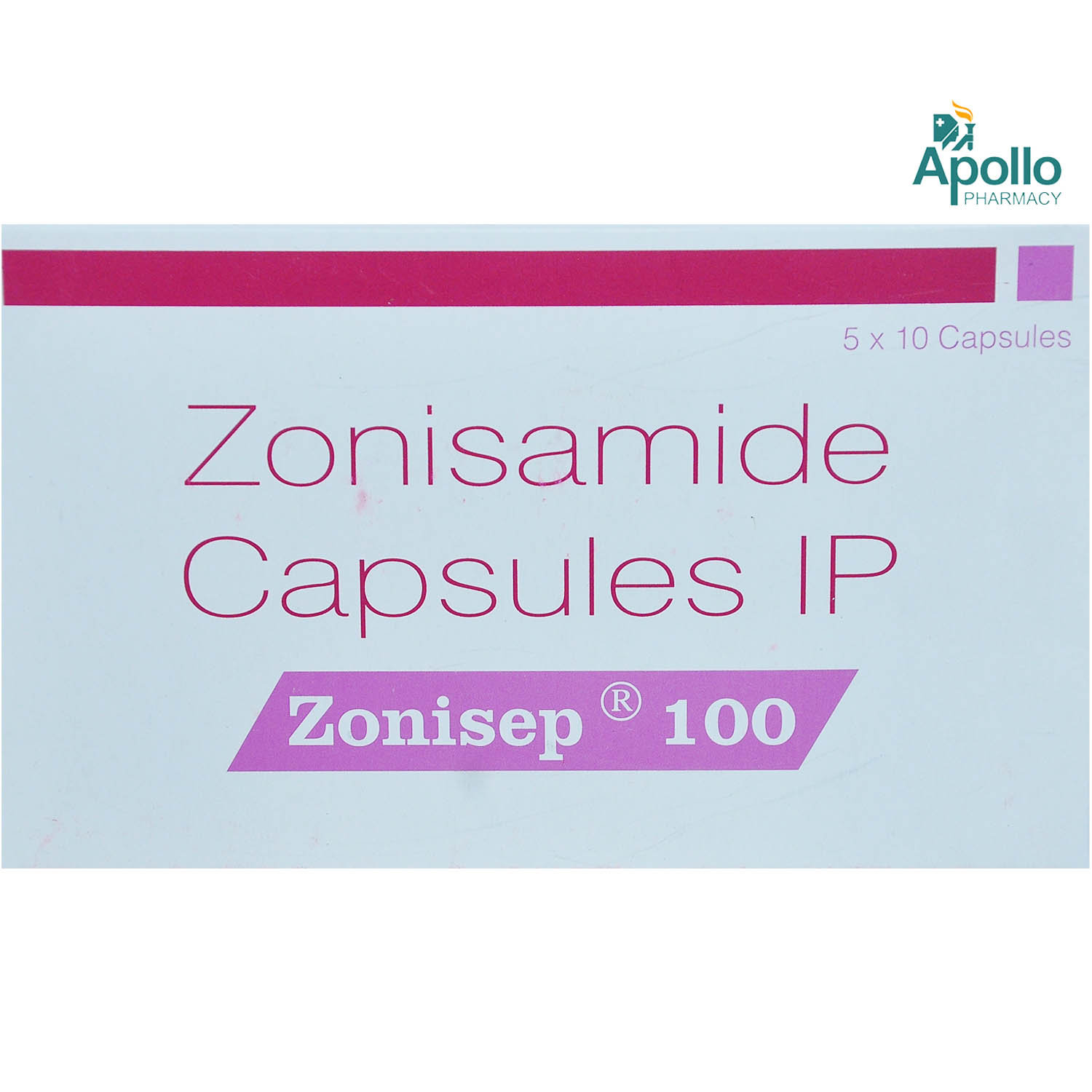 Buy Zonisep 100 Capsule 10's Online