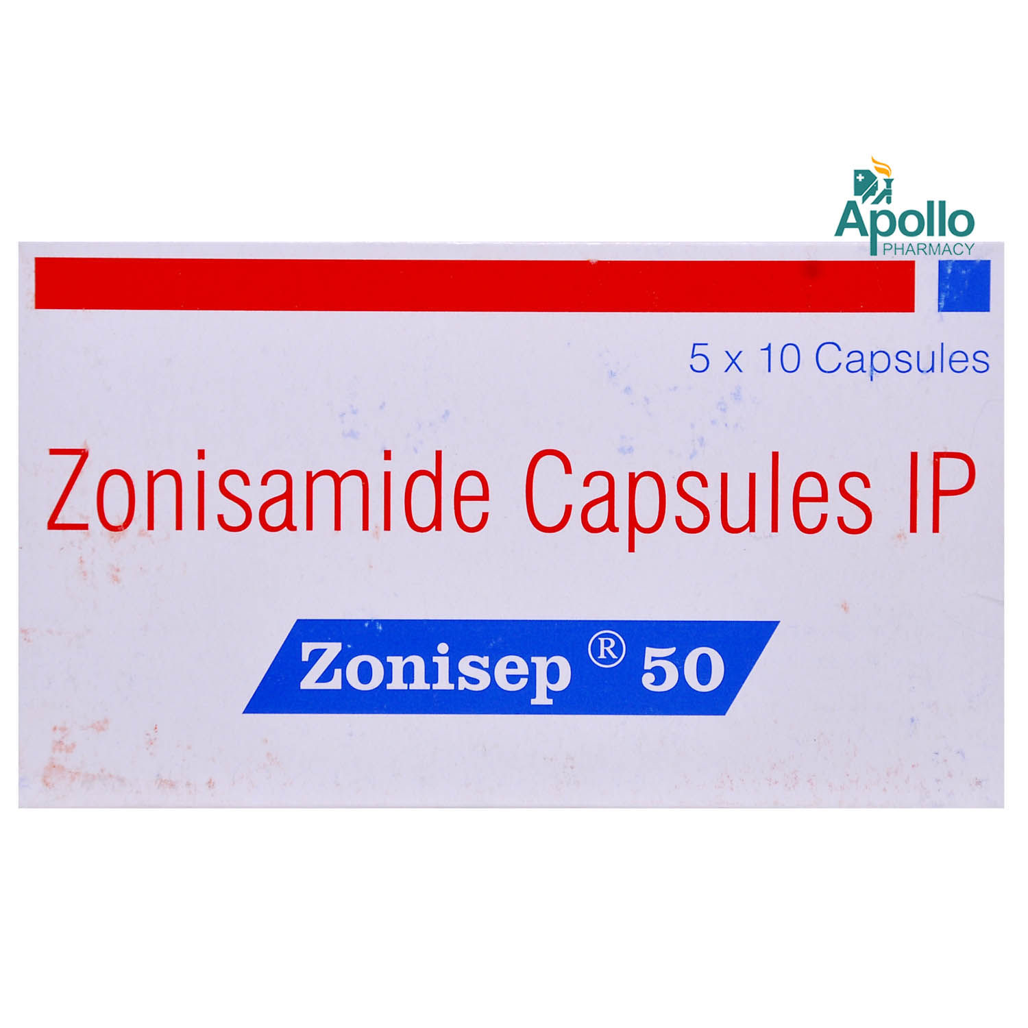 Buy Zonisep 50 Capsule 10's Online