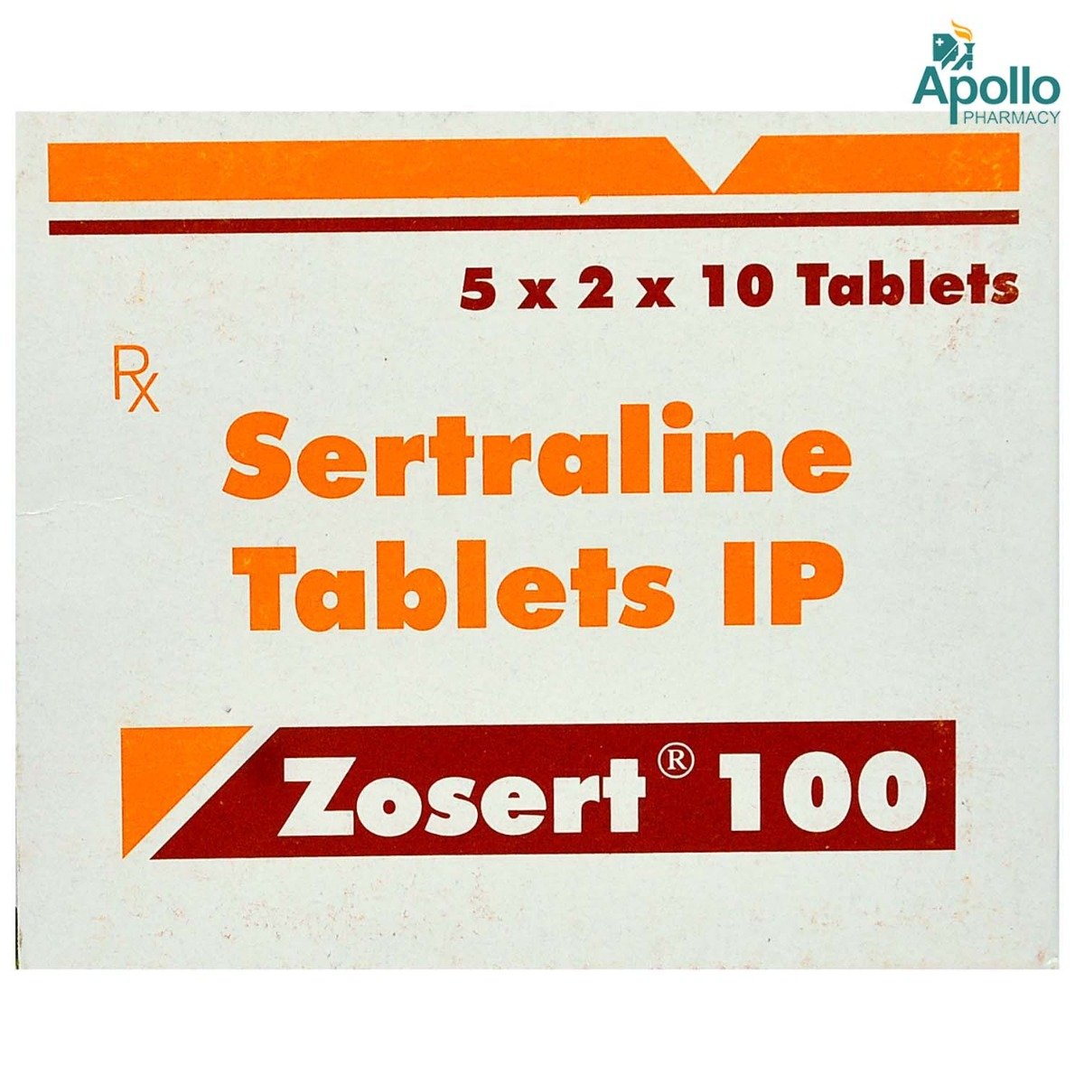 Zosert 100 Tablet 10's, Pack of 10 TABLETS Zosert 100 Tablet 10's, Pack of 10 TABLETS