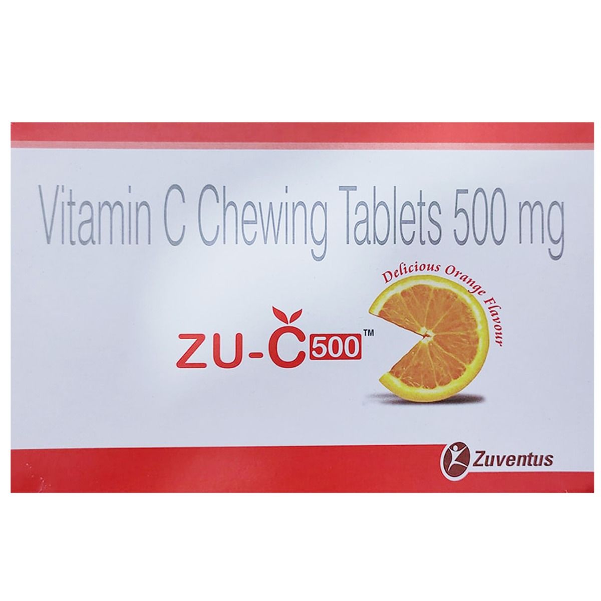 Buy Zu-C 500 Orange Chewable Tablet 15's Online