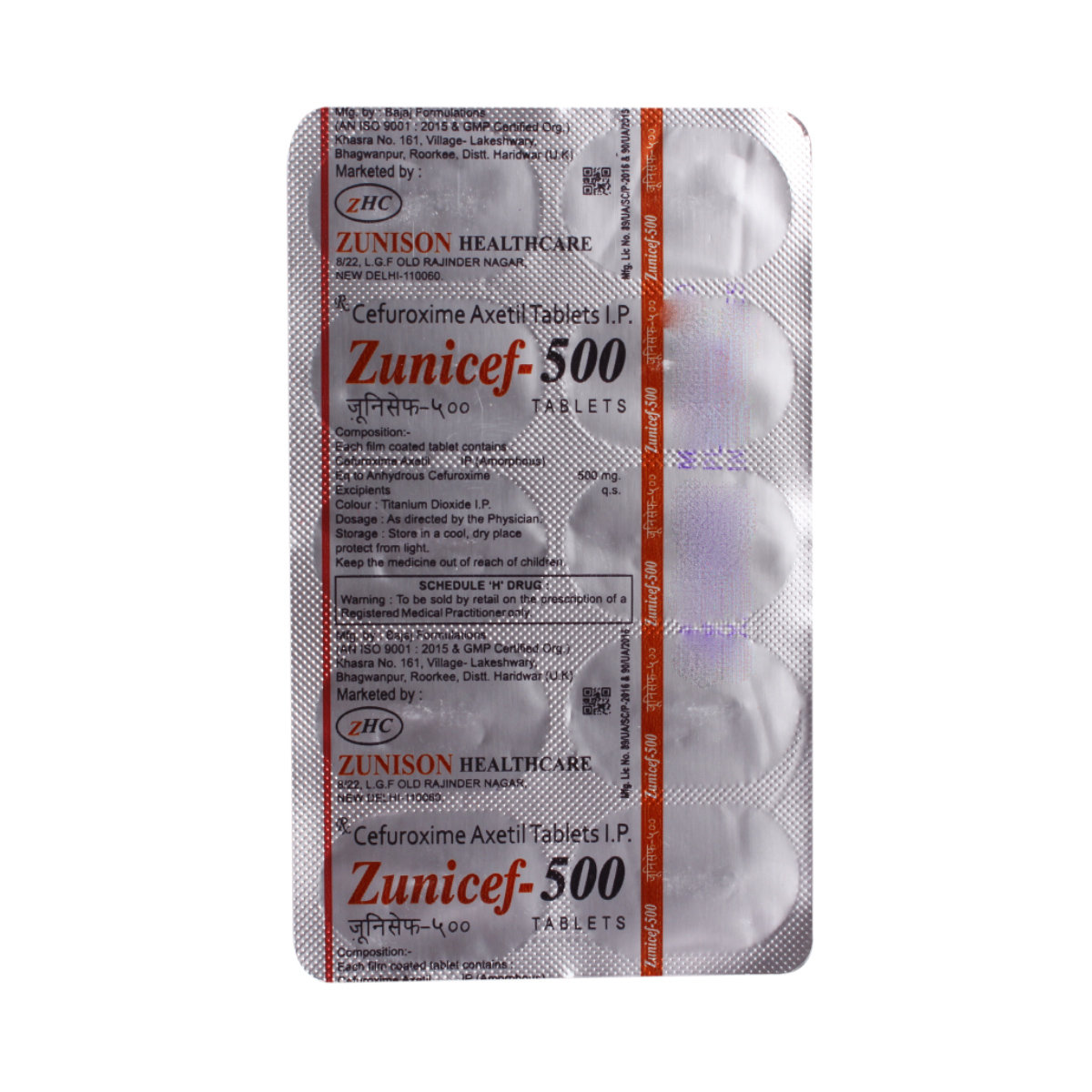 Zunicef 500 Tablet 10's, Pack of 10 TabletS Zunicef 500 Tablet 10's, Pack of 10 TabletS