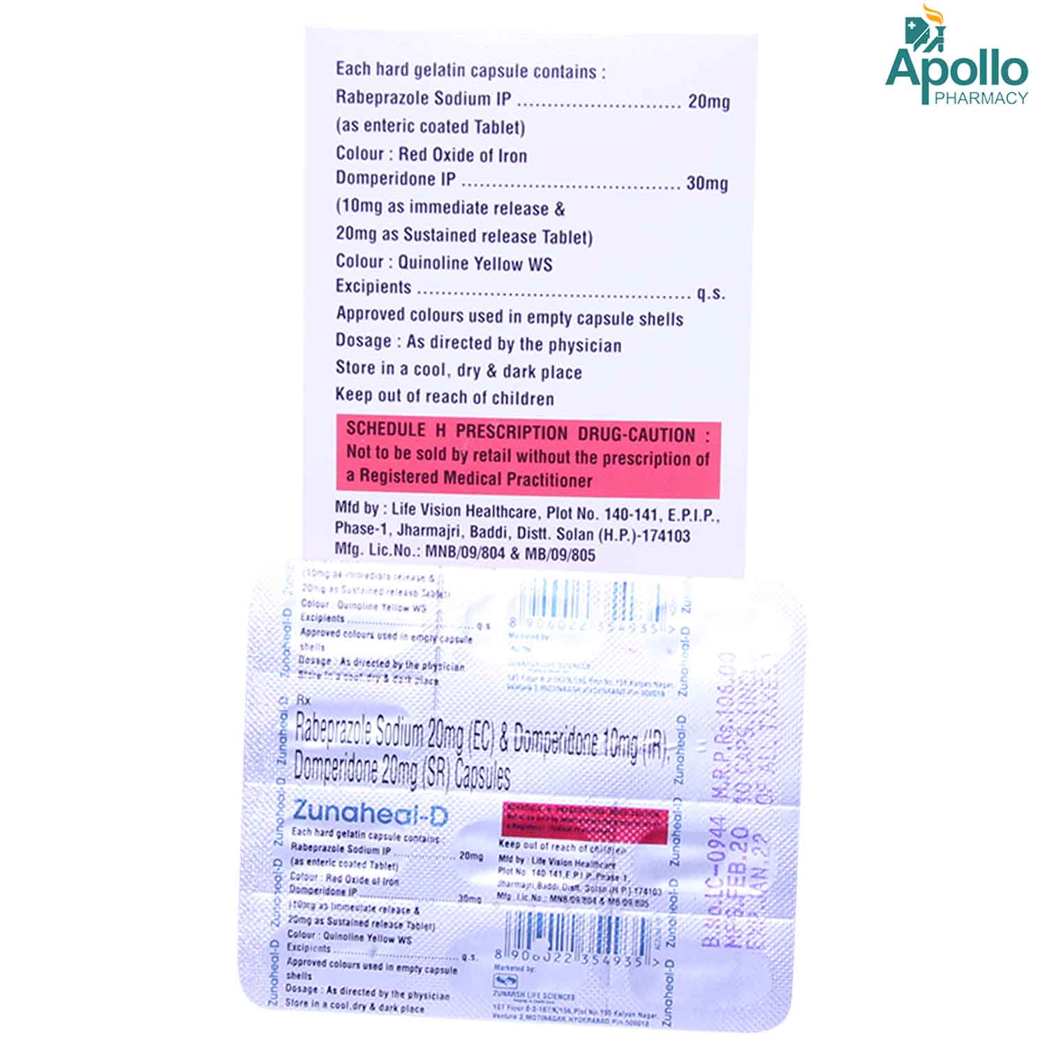 Zunaheal-D Capsule 10's, Pack of 10 CAPSULE SRS Zunaheal-D Capsule 10's, Pack of 10 CAPSULE SRS