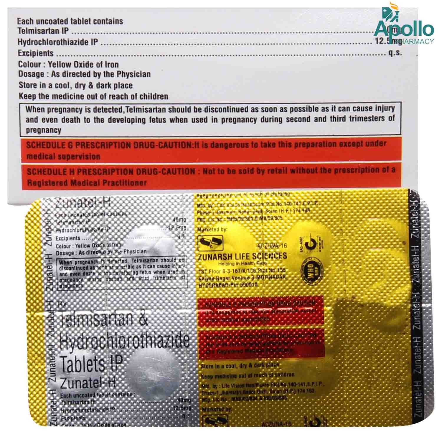 Zunatel-H Tablet 10's, Pack of 10 Zunatel-H Tablet 10's, Pack of 10