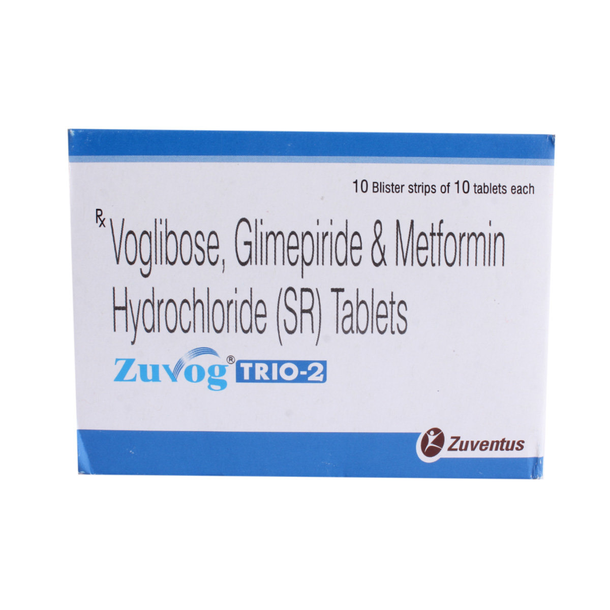 Zuvog Trio-2mg Tablet 10s, Pack of 10 TABLETS Zuvog Trio-2mg Tablet 10s, Pack of 10 TABLETS