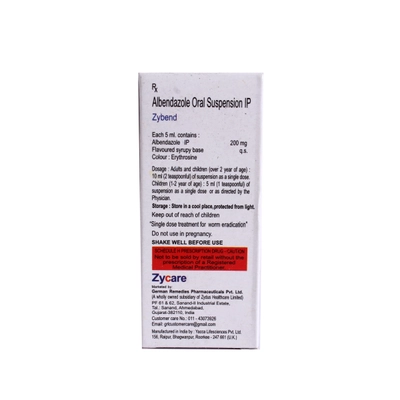 ZYBEND SUSPENSION 10ML, Pack of 1 Liquid