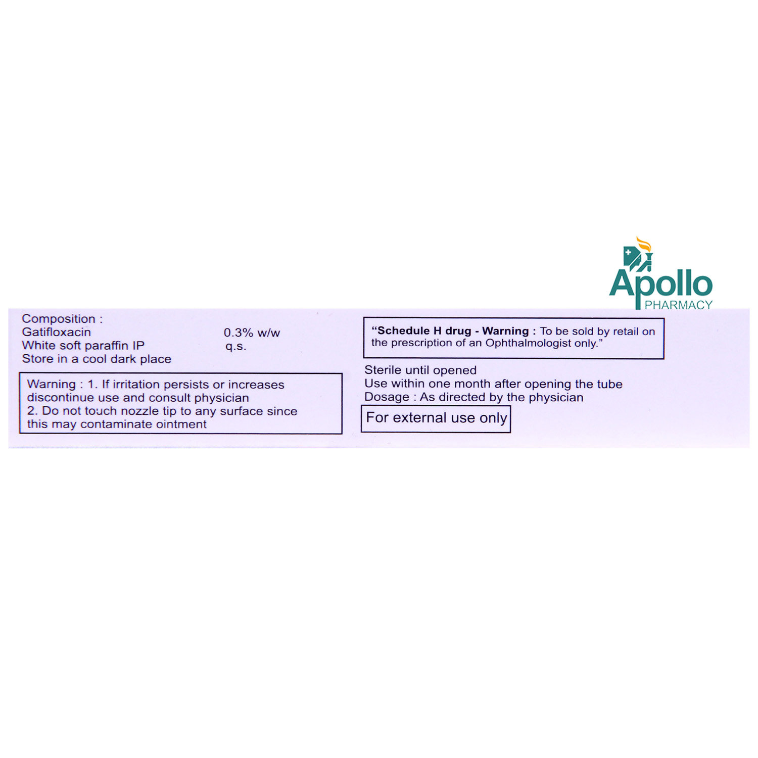 Zymar Eye Ointment 5 gm, Pack of 1 EYE OINTMENT Zymar Eye Ointment 5 gm, Pack of 1 EYE OINTMENT