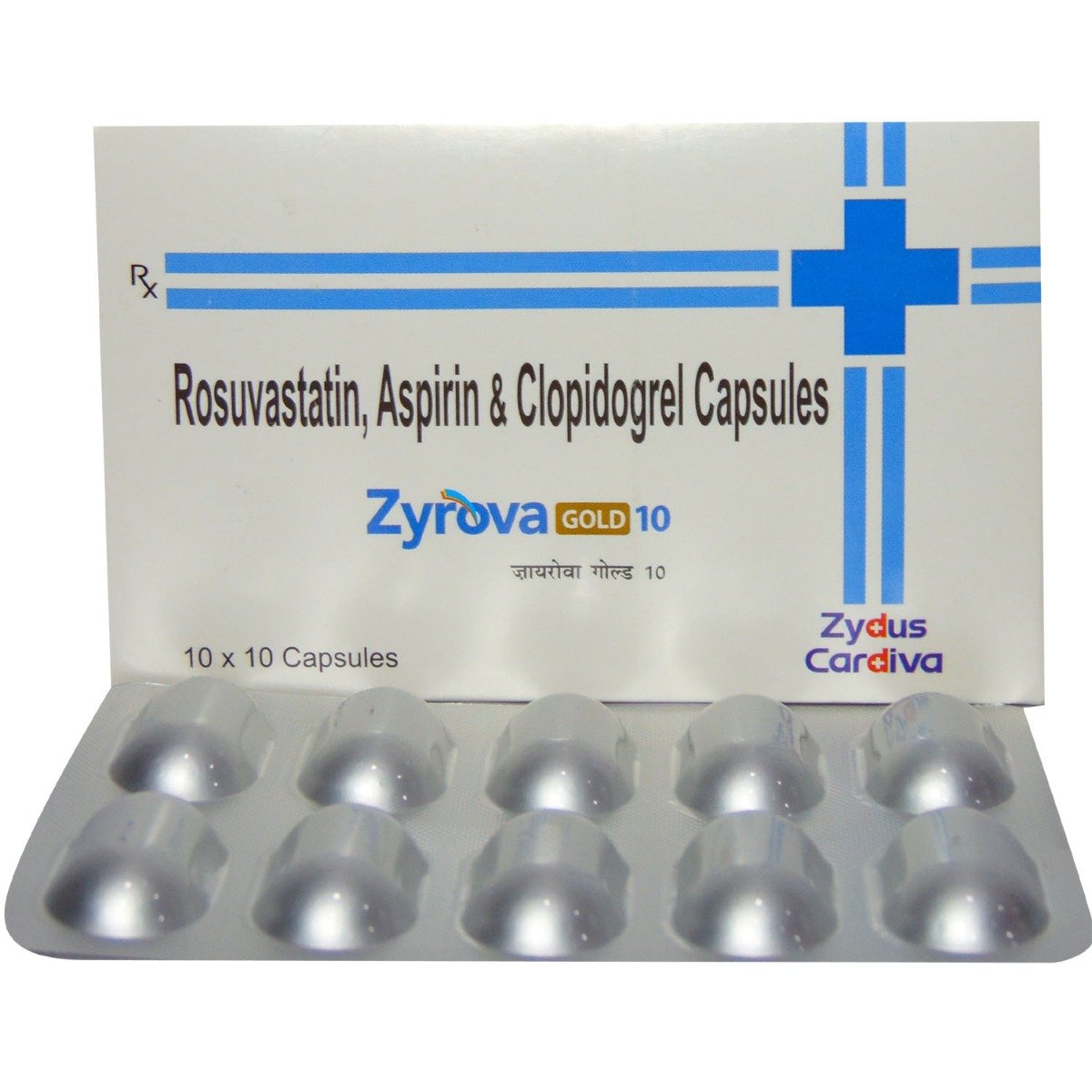 Zyrova Gold 10 Capsule 10's, Pack of 10 CAPSULES Zyrova Gold 10 Capsule 10's, Pack of 10 CAPSULES