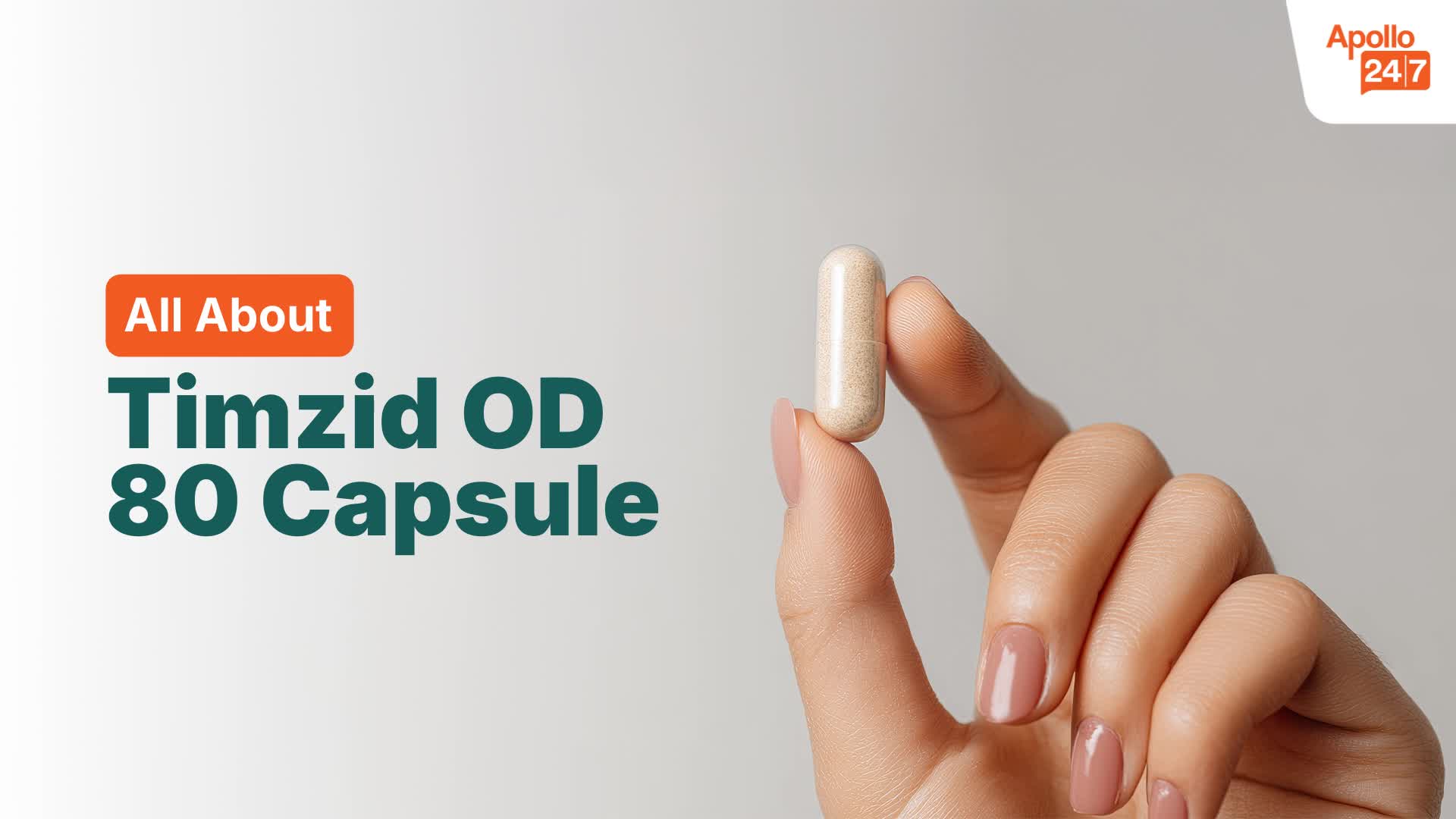 Timzid OD 80 Capsule | Uses, Side Effects, Price | Apollo Pharmacy